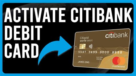 activate my citibank debit card.